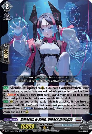 Galactic B-Hero, Amass Darngia - D-BT13/025EN - Double Rare