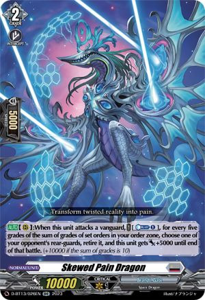 Skewed Pain Dragon - D-BT13/026EN - Double Rare