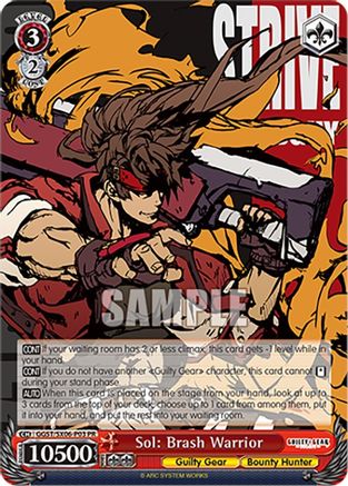 Sol: Brash Warrior - GGST/SX06-P03PR - Promo