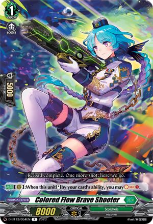 Colored Flow Brave Shooter - D-BT13/054EN - Rare