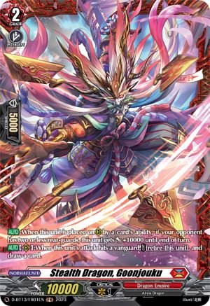 Stealth Dragon, Goonjouku (FR) - D-BT13/FR01EN - Frame Rare