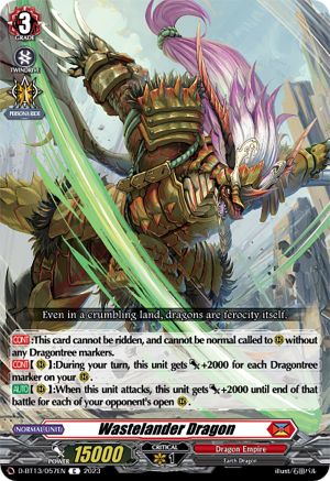 Wastelander Dragon - D-BT13/057EN - Common