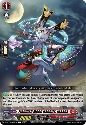 Fiendish Moon Rabbits, Inaaba - D-BT13/063EN - Common