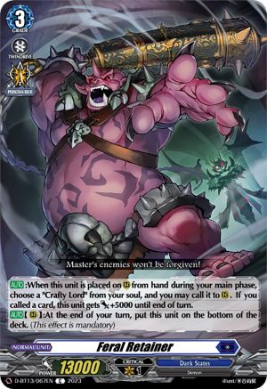 Feral Retainer - D-BT13/067EN - Common