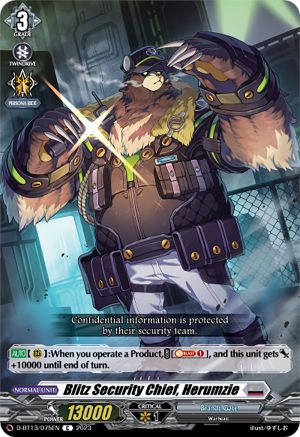 Blitz Security Chief, Herumzie - D-BT13/075EN - Common