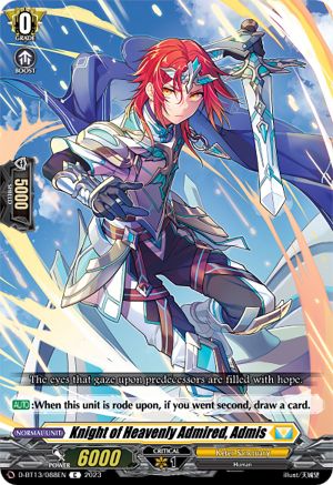 Knight of Heavenly Admired, Admis - D-BT13/088EN - Common