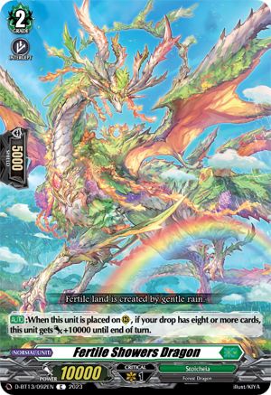 Fertile Showers Dragon - D-BT13/092EN - Common