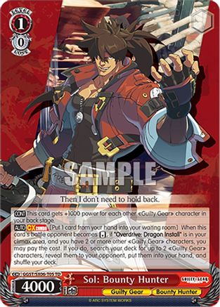 Sol: Bounty Hunter - GGST/SX06-T05TD - Trial Deck