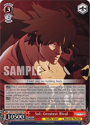 Sol: Greatest Rival - GGST/SX06-T09TD - Trial Deck