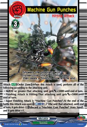 Machine Gun Punches - D-BT13/EX11EN - Extra Rare