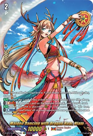 Maiden Dancing with Dragon Roar, Niam (SECP) - D-BT13/SECP01EN - Secret Rare P