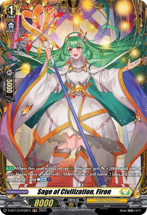Sage of Civilization, Firon (FR) - D-BT13/FR30EN - Frame Rare
