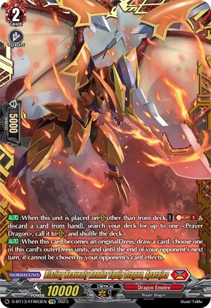 Blazing Heavenly Render Equip Dragon, Aparajea (FFR) - D-BT13/FRR03EN - Double Frame Rare