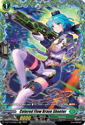 Colored Flow Brave Shooter (FR) - D-BT13/FR38EN - Frame Rare