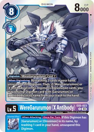 WereGarurumon (X Antibody) - EX5-023 - Rare