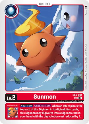 Sunmon - EX5-001 - Uncommon