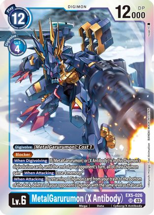 MetalGarurumon (X Antibody) - EX5-026 - Super Rare