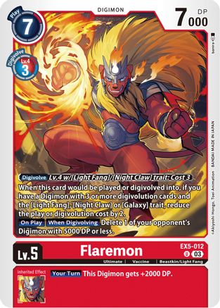 Flaremon - EX5-012 - Uncommon