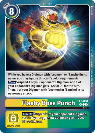 Flashy Boss Punch - EX5-068 - Rare