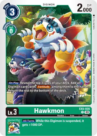 Hawkmon - EX5-035 - Common