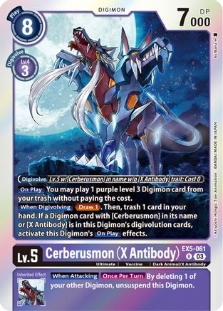 Cerberusmon (X Antibody) - EX5-061 - Rare