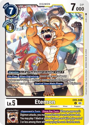 Etemon - EX5-048 - Uncommon