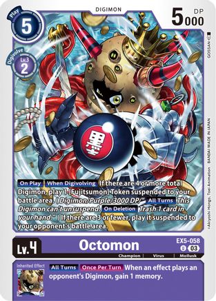 Octomon - EX5-058 - Uncommon