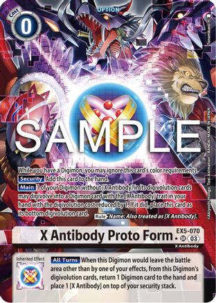 X Antibody Proto Form (Alternate Art) - EX5-070 - Super Rare