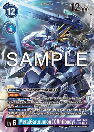 MetalGarurumon (X Antibody) (1 Star Alternate Art) - EX5-026 - Super Rare