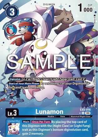 Lunamon (Alternate Art) - EX5-016 - Uncommon