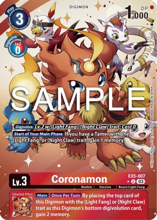 Coronamon (Alternate Art) - EX5-007 - Uncommon
