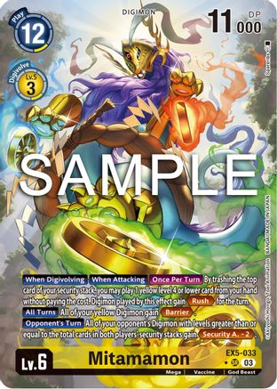 Mitamamon (Alternate Art) - EX5-033 - Super Rare