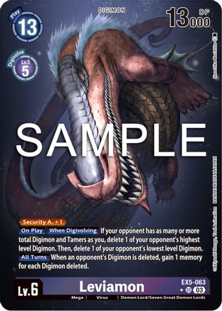 Leviamon (Alternate Art) - EX5-063 - Super Rare