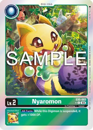 Nyaromon (Animal Colosseum Box Promotion Pack) - EX5-003 - Uncommon