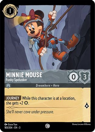 Minnie Mouse (Funky Spelunker) - 183/204 - Common