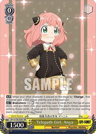 Telepath Girl, Anya - SPY/S106-E001RR - Double Rare