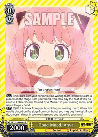 Good Mood, Anya - SPY/S106-E005R - Rare