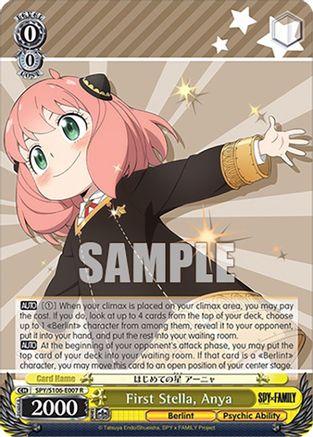 First Stella, Anya - SPY/S106-E007R - Rare