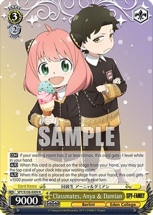 Classmates, Anya & Damian - SPY/S106-E009R - Rare
