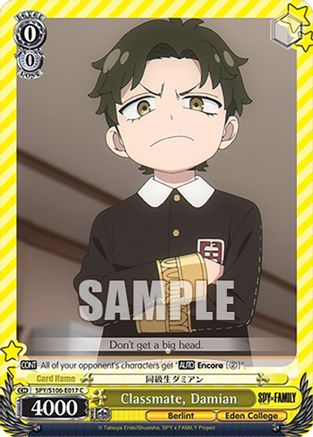 Classmate, Damian - SPY/S106-E017C - Common