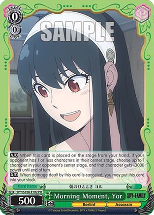 Morning Moment, Yor - SPY/S106-E102PR - Promo