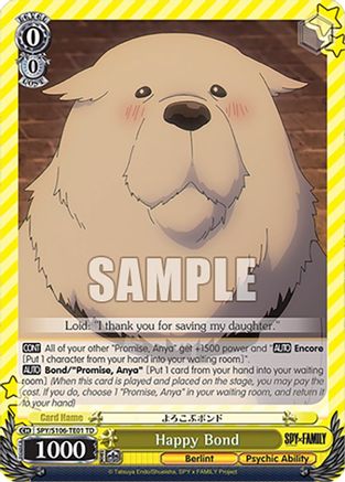 Happy Bond - SPY/S106-TE01TD - Trial Deck