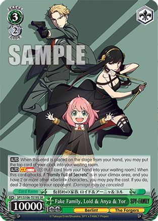 Fake Family, Loid & Anya & Yor (SR) - SPY/S106-TE19SSR - Super Rare