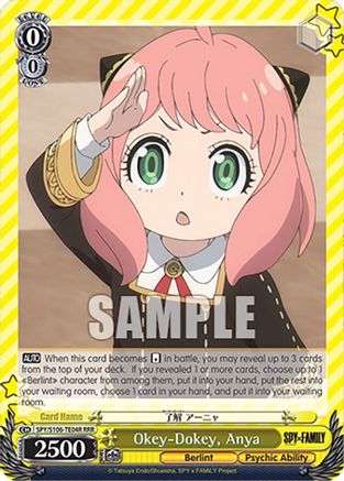 Okey-Dokey, Anya (RRR) - SPY/S106-TE04RRRR - Triple Rare