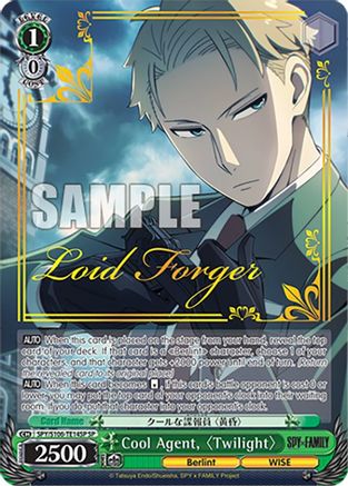 Cool Agent, "Twilight" (SP) - SPY/S106-TE14SPSP - Special Rare