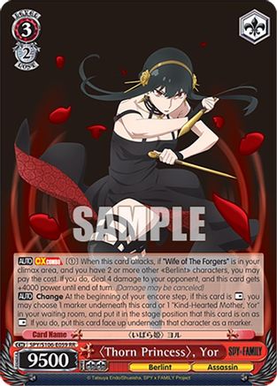 "Thorn Princess", Yor - SPY/S106-E059RR - Double Rare