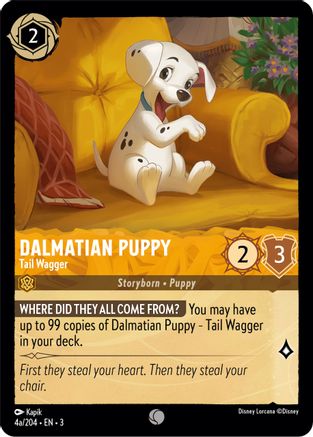 Dalmatian Puppy (Tail Wagger) - 4a/204 - Common