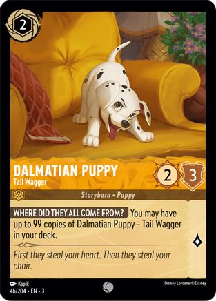 Dalmatian Puppy (Tail Wagger) - 4b/204 - Common