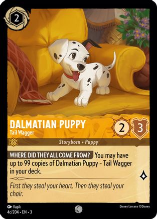 Dalmatian Puppy (Tail Wagger) - 4c/204 - Common