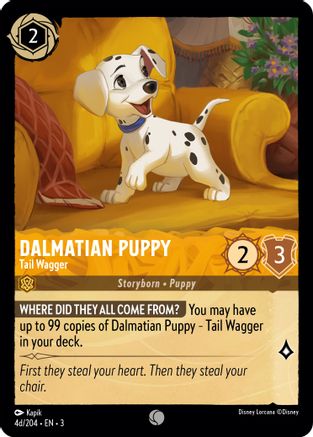 Dalmatian Puppy (Tail Wagger) - 4d/204 - Common